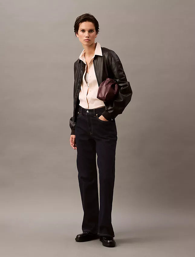 Calvin Klein Stretch Poplin Relaxed Fit Button-Down Shirt