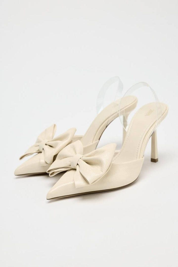 ZARA SLING BACK BOW HEELS