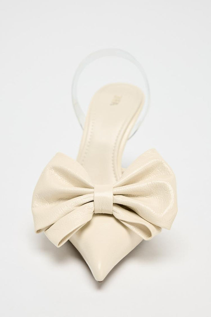 ZARA SLING BACK BOW HEELS