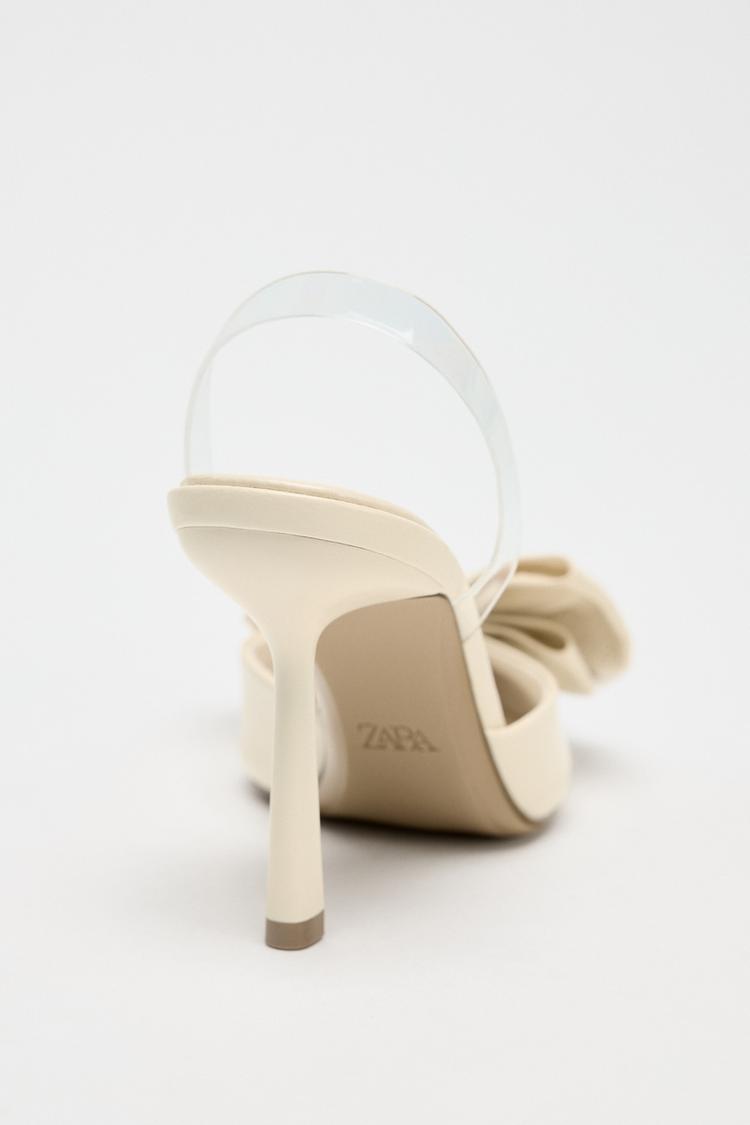 ZARA SLING BACK BOW HEELS