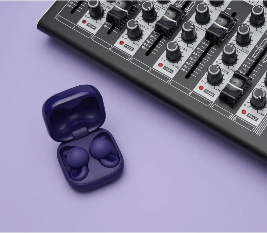LinkBuds Open Truly Wireless Earbuds | Violet - Free Case Cover