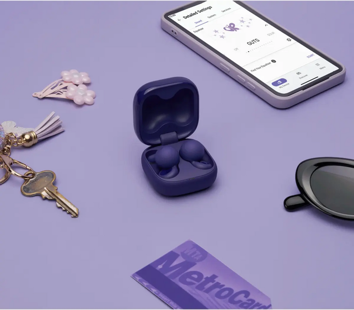 LinkBuds Open Truly Wireless Earbuds | Violet - Free Case Cover