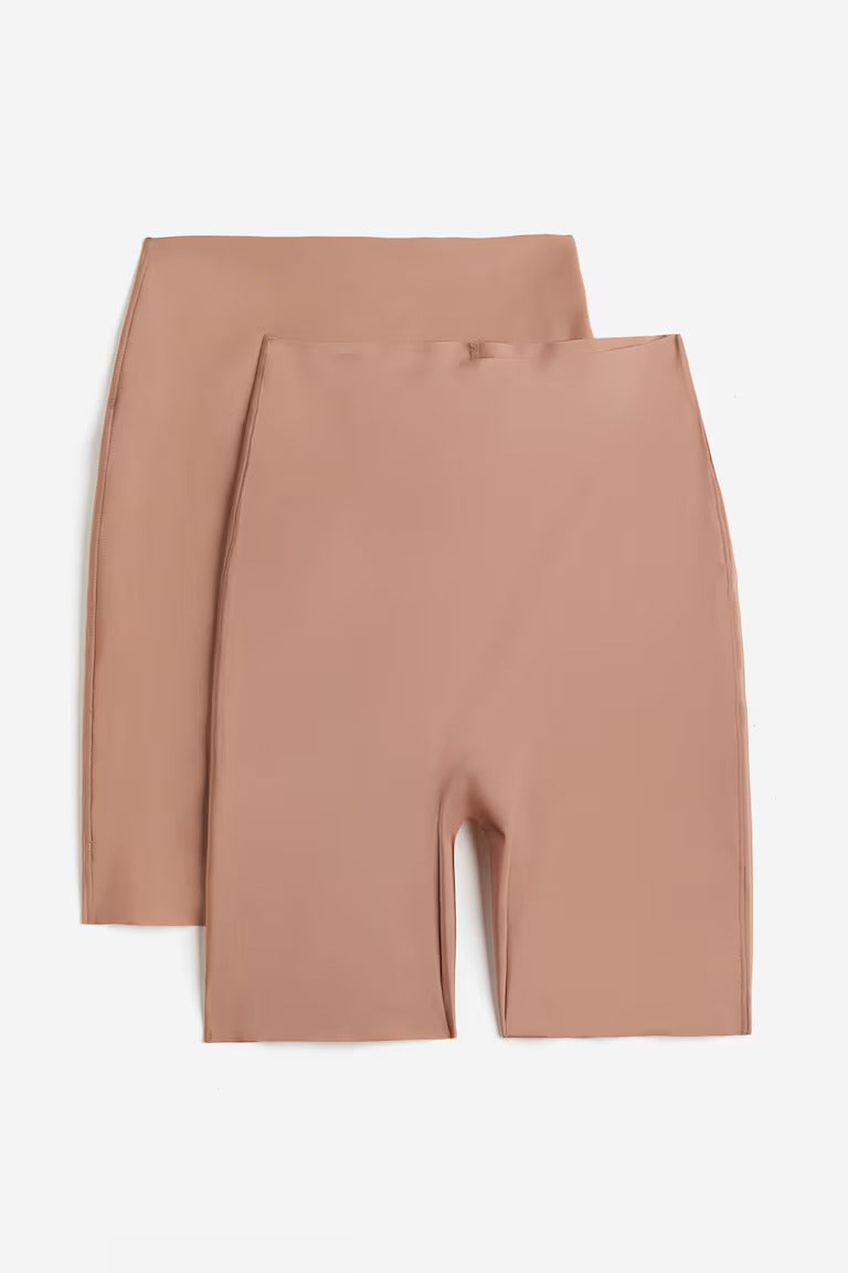 H&M 2-PACK NO-SHOW LIGHT SHAPING BIKERS