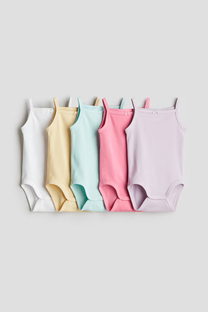 H&M 5-PACK COTTON BODYSUITS