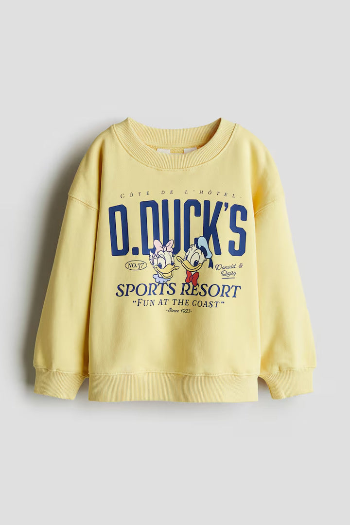H&M OVERSIZED PRINTED SWEATSHIRT