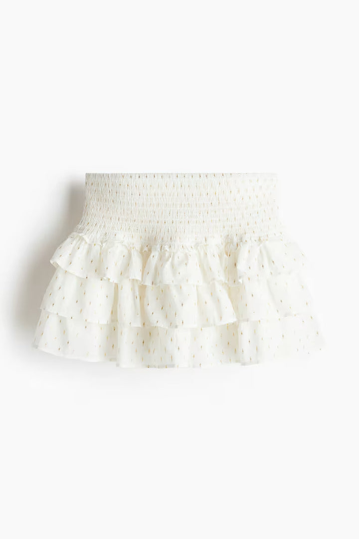 H&M TIERED MINI SKIRT