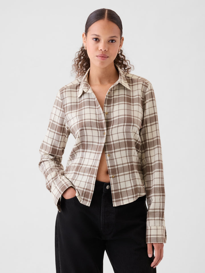 Gap Organic Cotton Cropped Shirt
