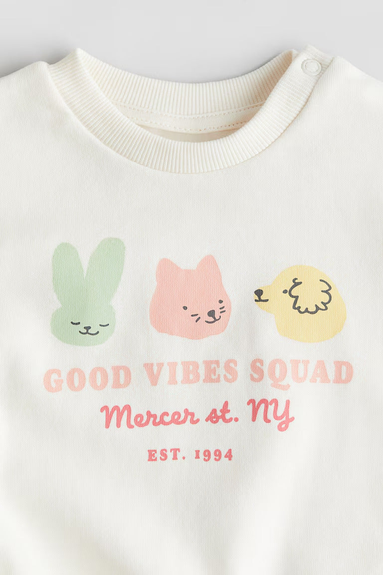 H&M PRINTED SWEATSHIRT
