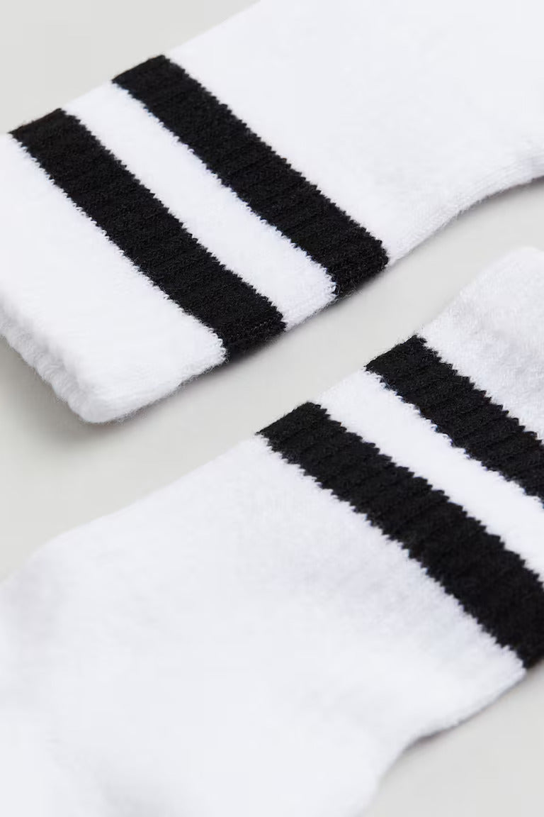 H&M 5-PACK RIBBED SOCKS
