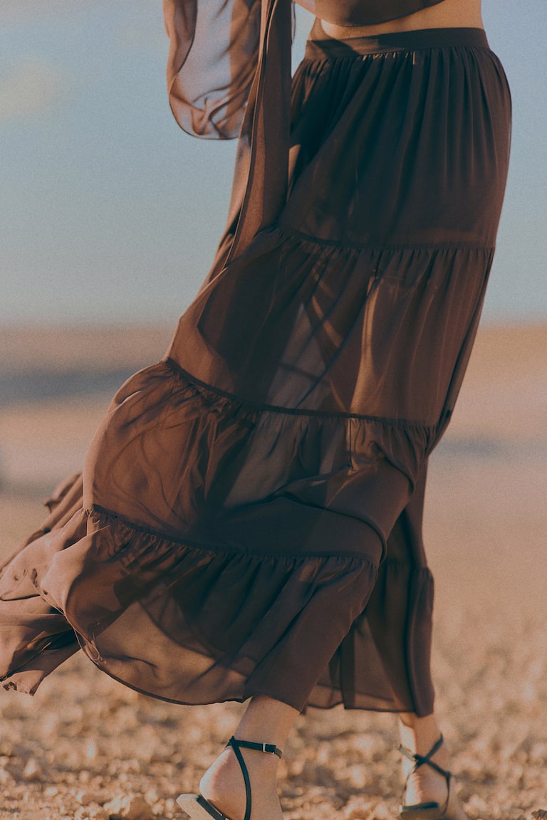 H&M Tiered Maxi Skirt