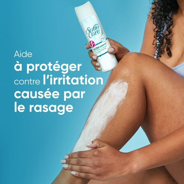 Gillette Venus Satin Care Ultra Sensitive Skin Shave Gel, Shaving Cream for Women, Fragrance Free, 198G