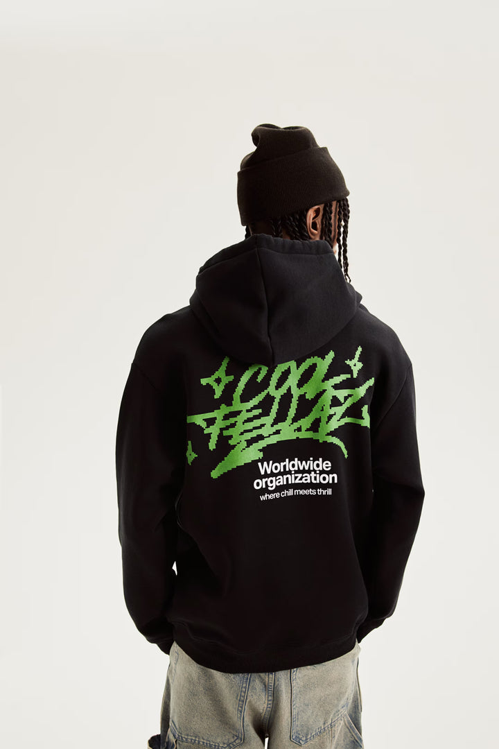 H&M Loose Fit Printed Hoodie