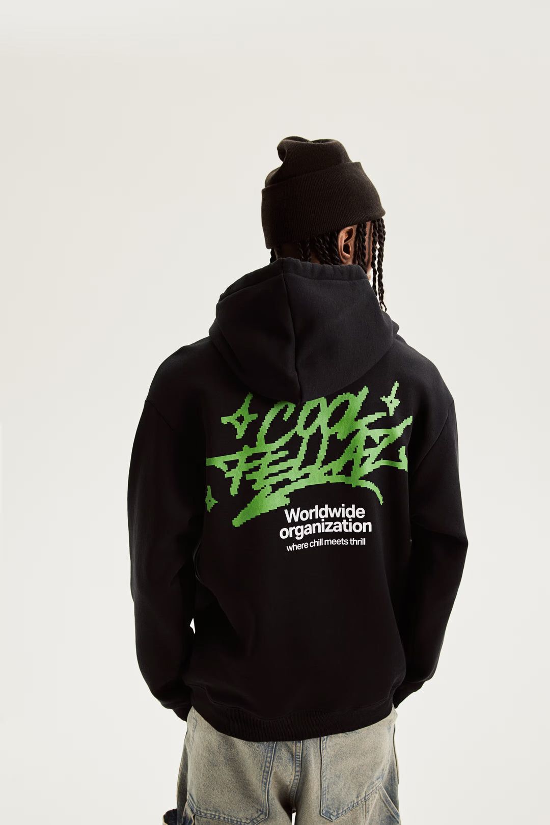 H&M Loose Fit Printed Hoodie