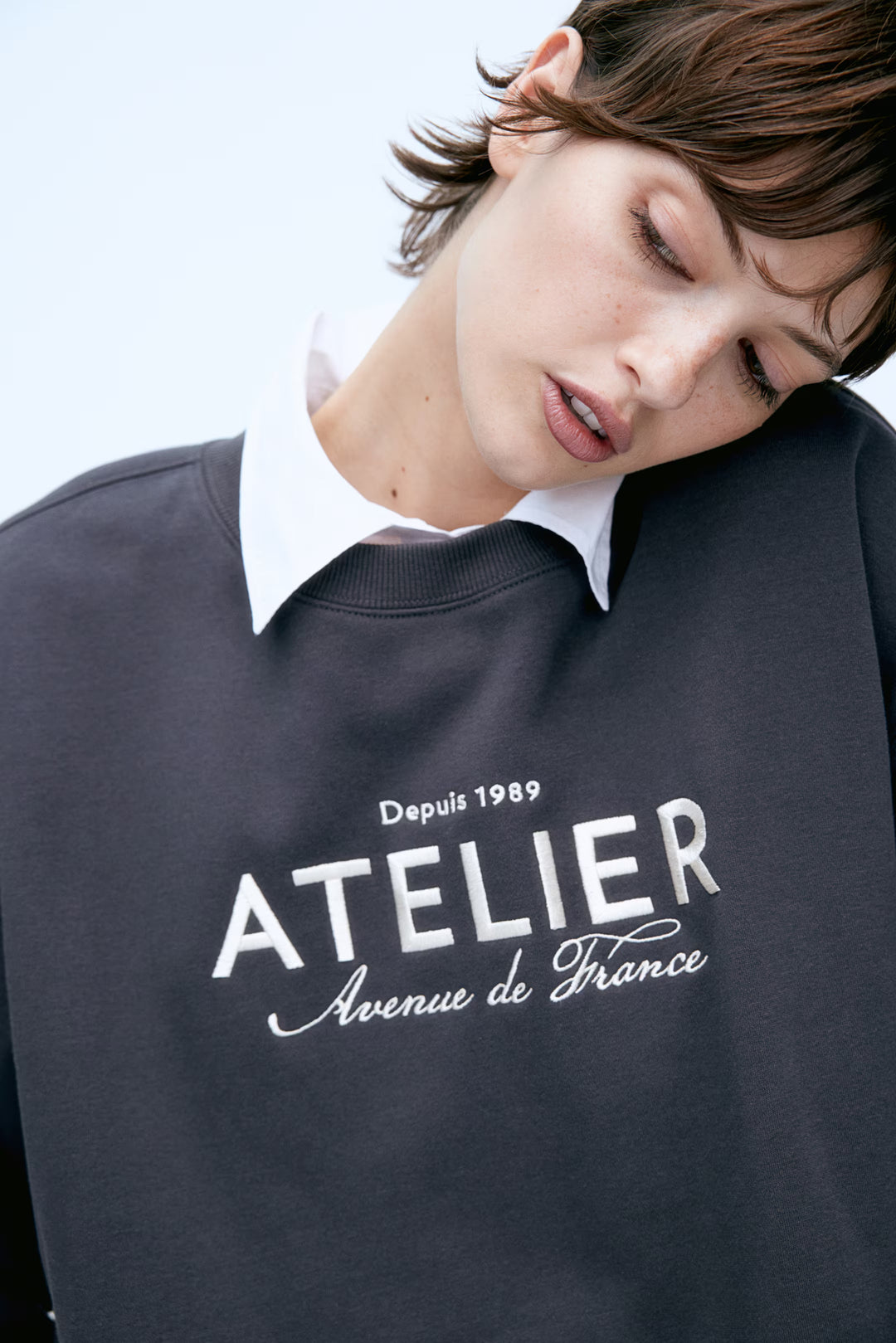 H&M Sweatshirt with Text Motif