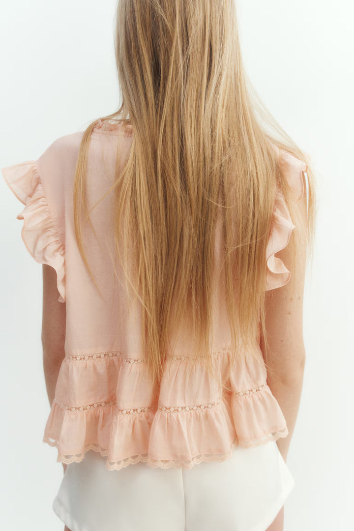 H&M Blouse with Pintucks