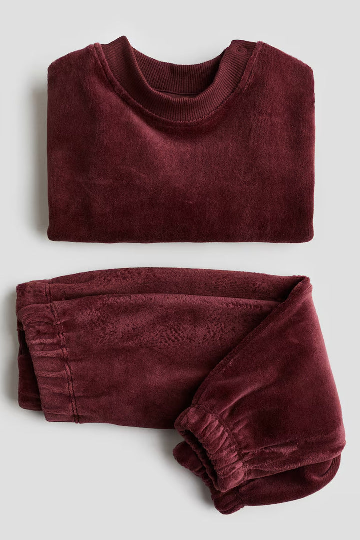 H&M 2-piece velvet set