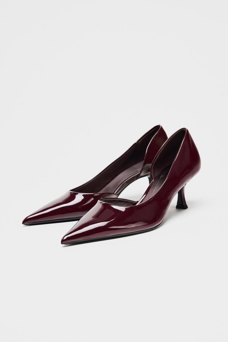 ZARA ASYMMETRIC HEELED SHOES
