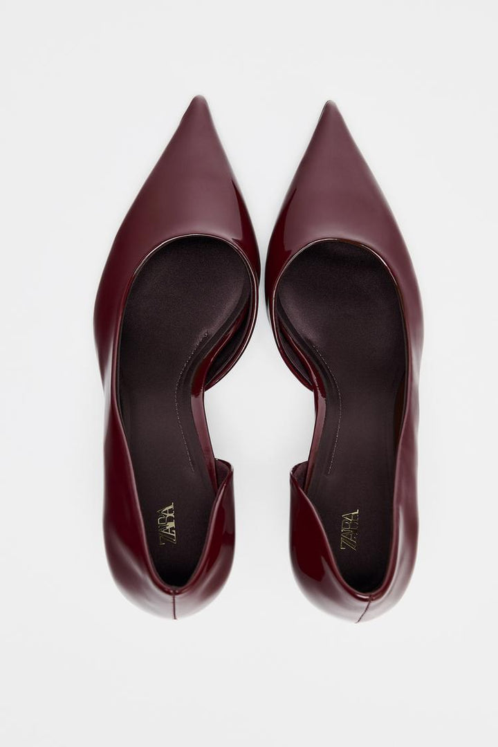 ZARA ASYMMETRIC HEELED SHOES