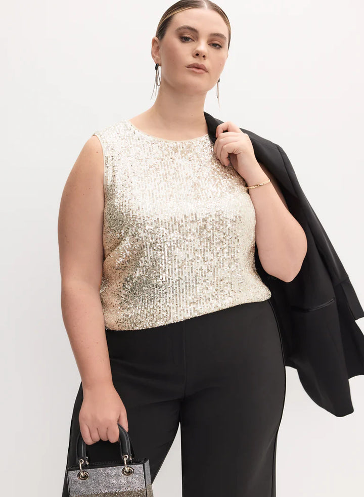 LAURA Melanie Lyne - Sequin Embellished Tank Top