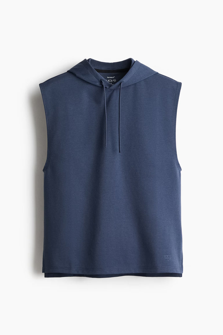H&M Regular Fit Sleeveless Sports Hoodie in DryMove™