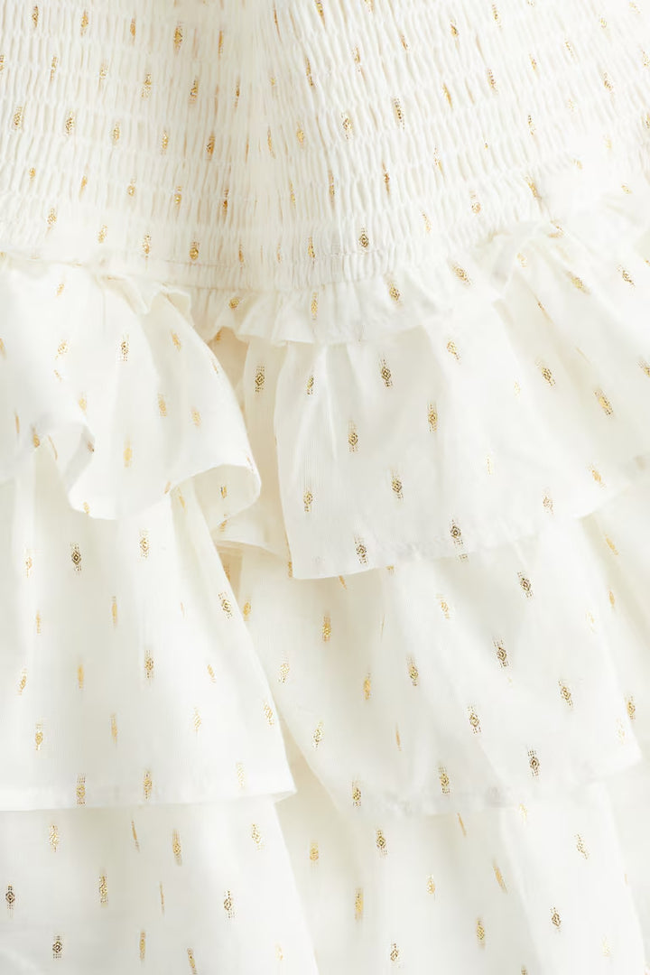 H&M TIERED MINI SKIRT