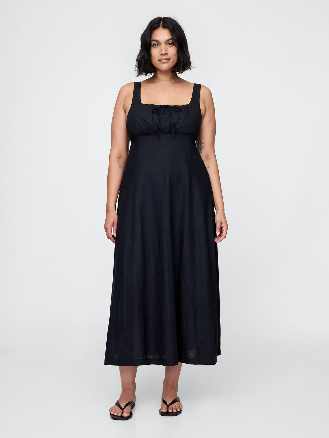 Gap Linen-Blend Maxi Dress