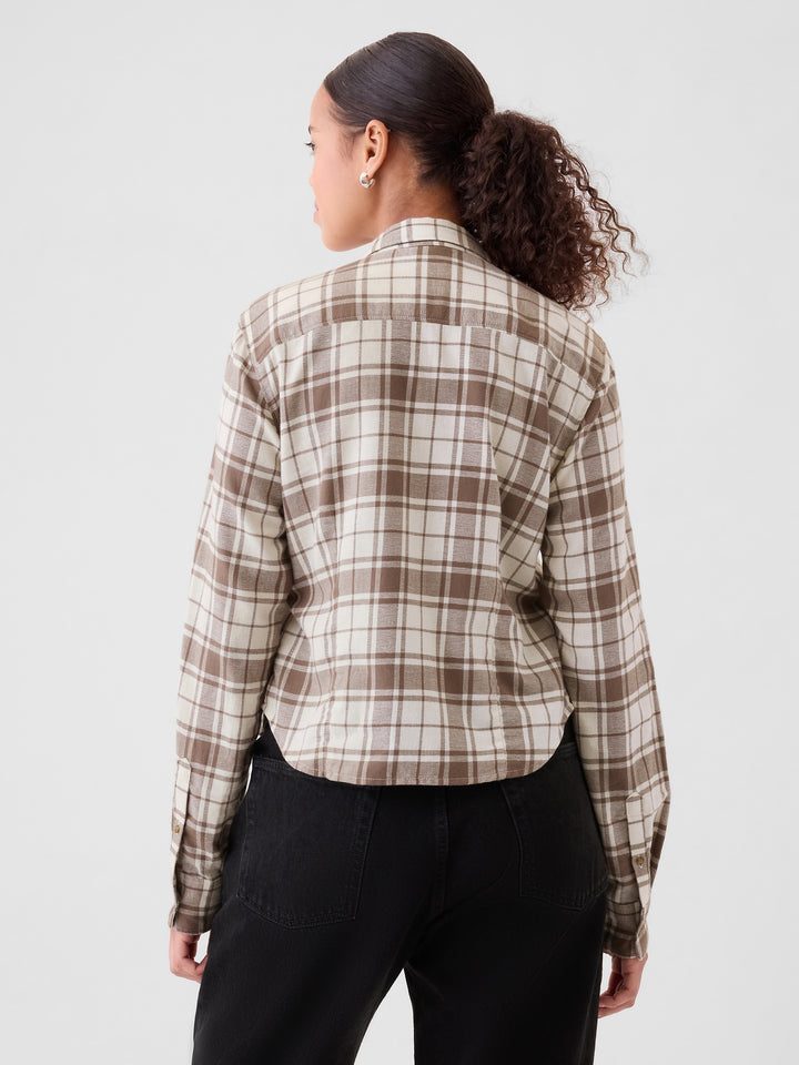 Gap Organic Cotton Cropped Shirt