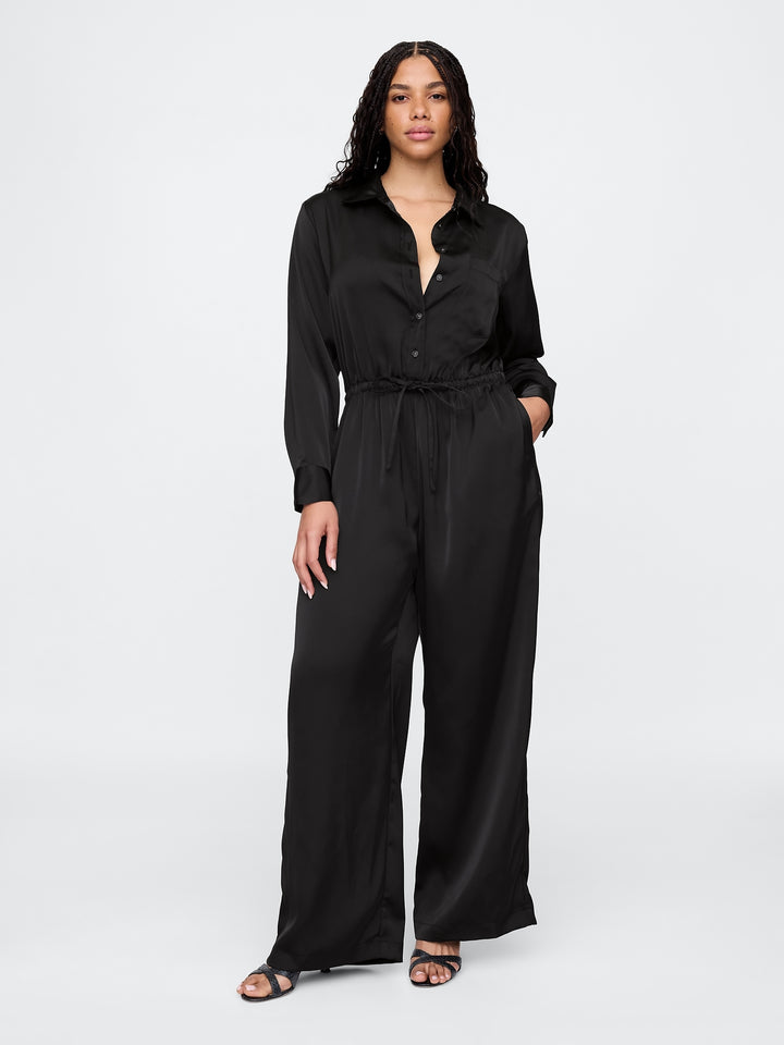 Gap Recycled Satin Jumpsuit