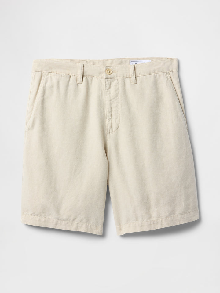 Gap 8" Linen-Cotton Shorts