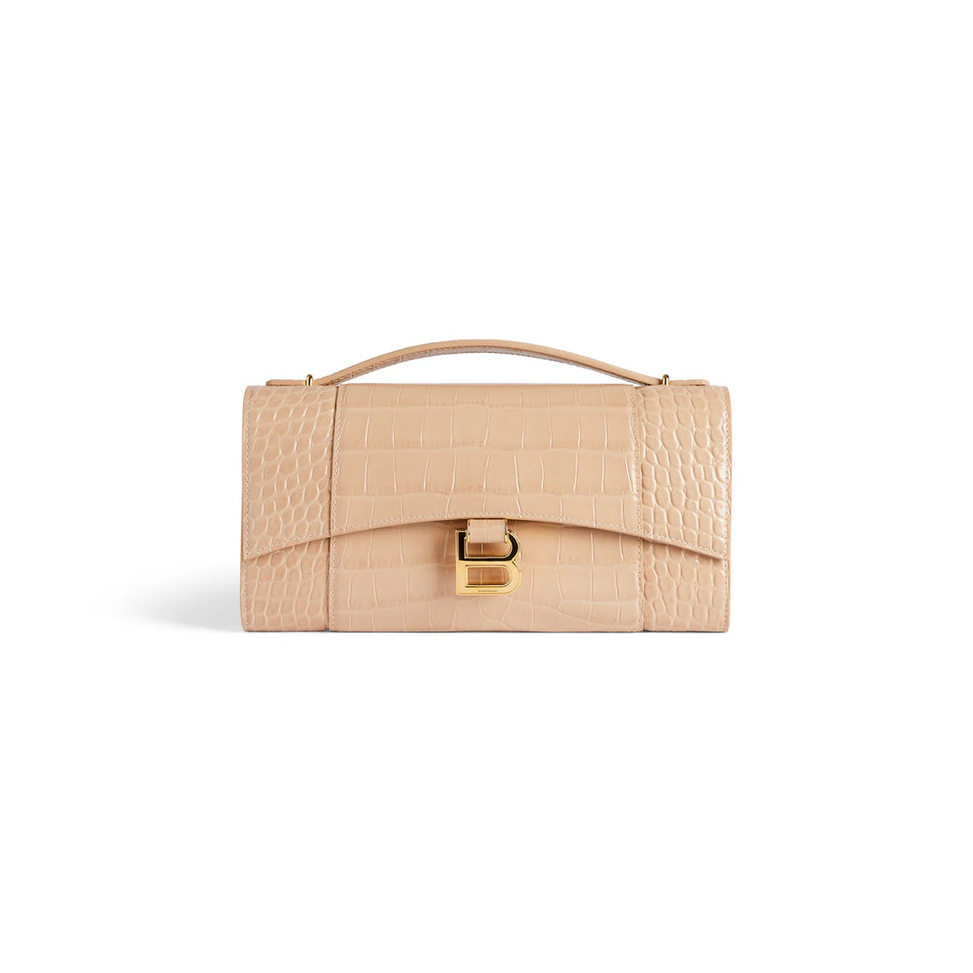 BALENCIAGA WOMEN'S HOURGLASS POCHETTE WITH CHAIN