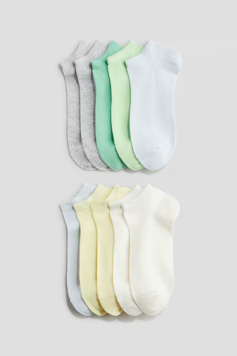 H&M 10-PACK ANKLE SOCKS