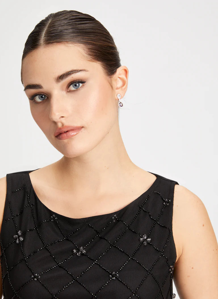 LAURA Beaded Detail Sleeveless Top