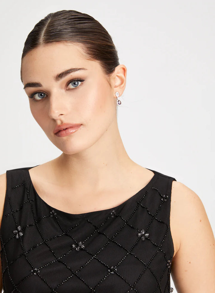 LAURA Beaded Detail Sleeveless Top