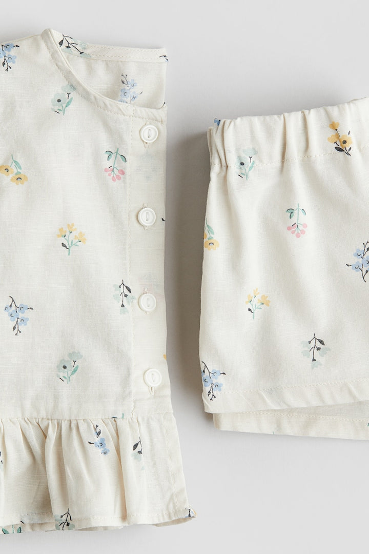 H&M 2-Piece Blouse and Shorts Set