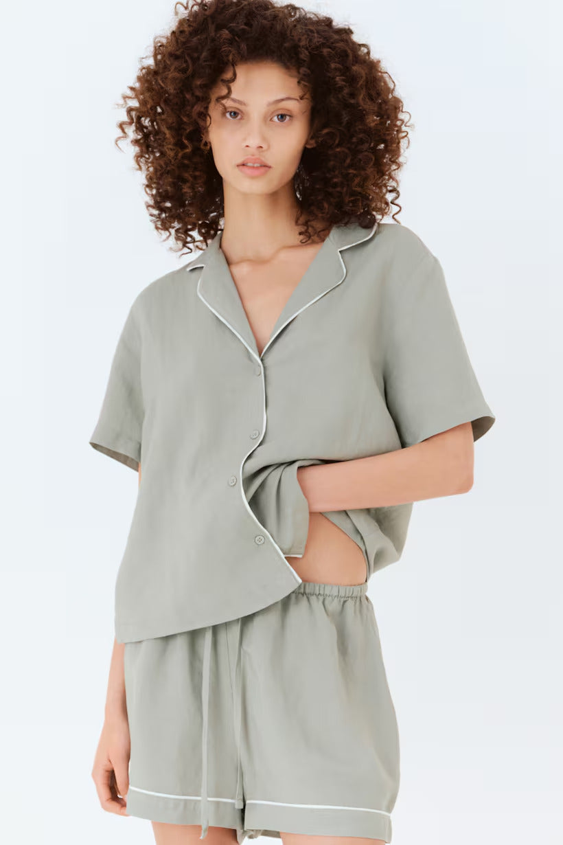 H&M Linen-Blend Pajamas