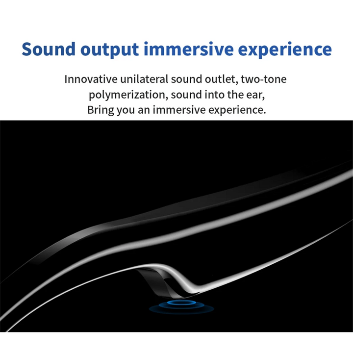 Unbranded E13 Smart Glasses Wireless Bluetooth 5.0 Glasses with Headphones Hands-Free Calling Music Photograph,Black B