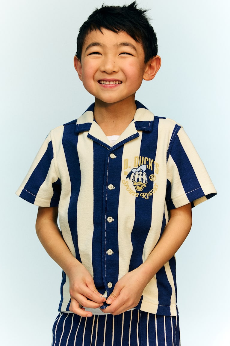 H&M Embroidery-Detail Resort Shirt