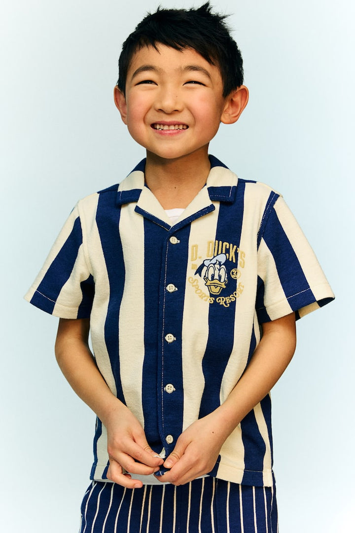 H&M Embroidery-Detail Resort Shirt