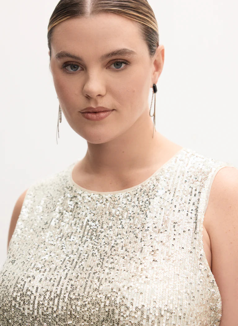 LAURA Melanie Lyne - Sequin Embellished Tank Top