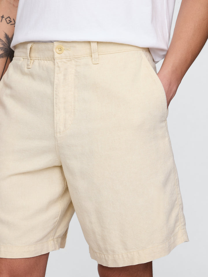 Gap 8" Linen-Cotton Shorts