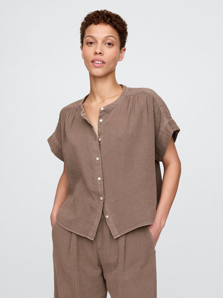 Gap Crinkle Gauze Dolman Shirt