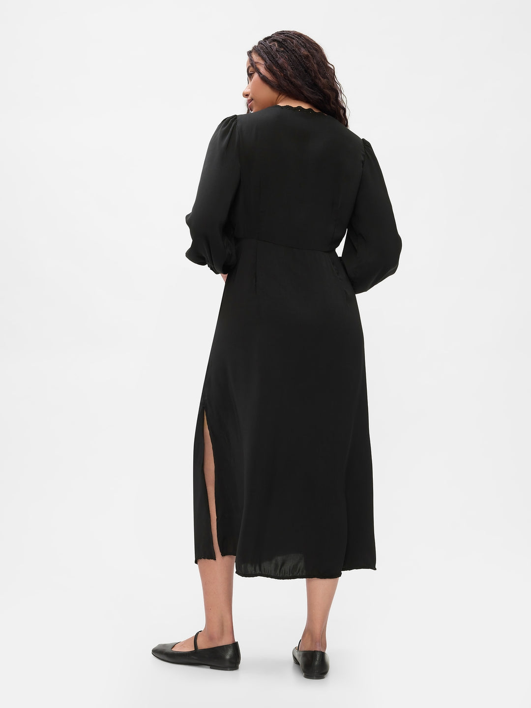 Gap Satin Empire Midi Dress