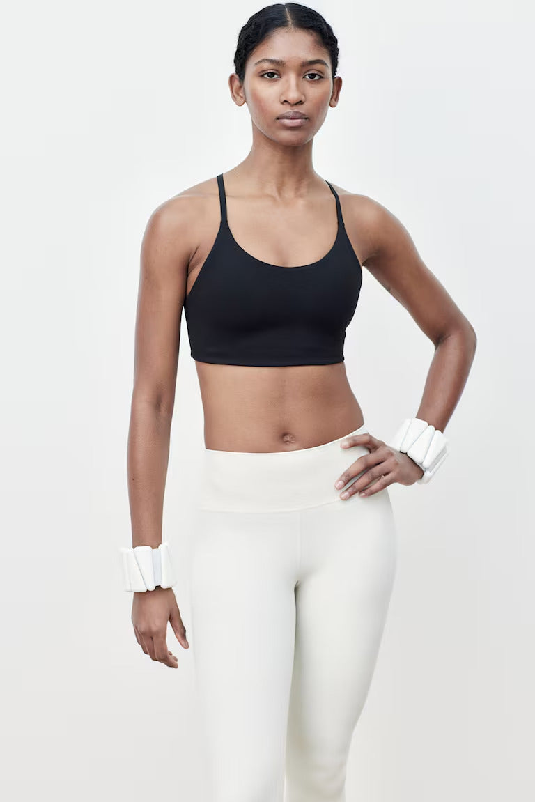 H&M LIGHT SUPPORT SPORTS BRA WITH SOFTMOVE™ LYCRA®