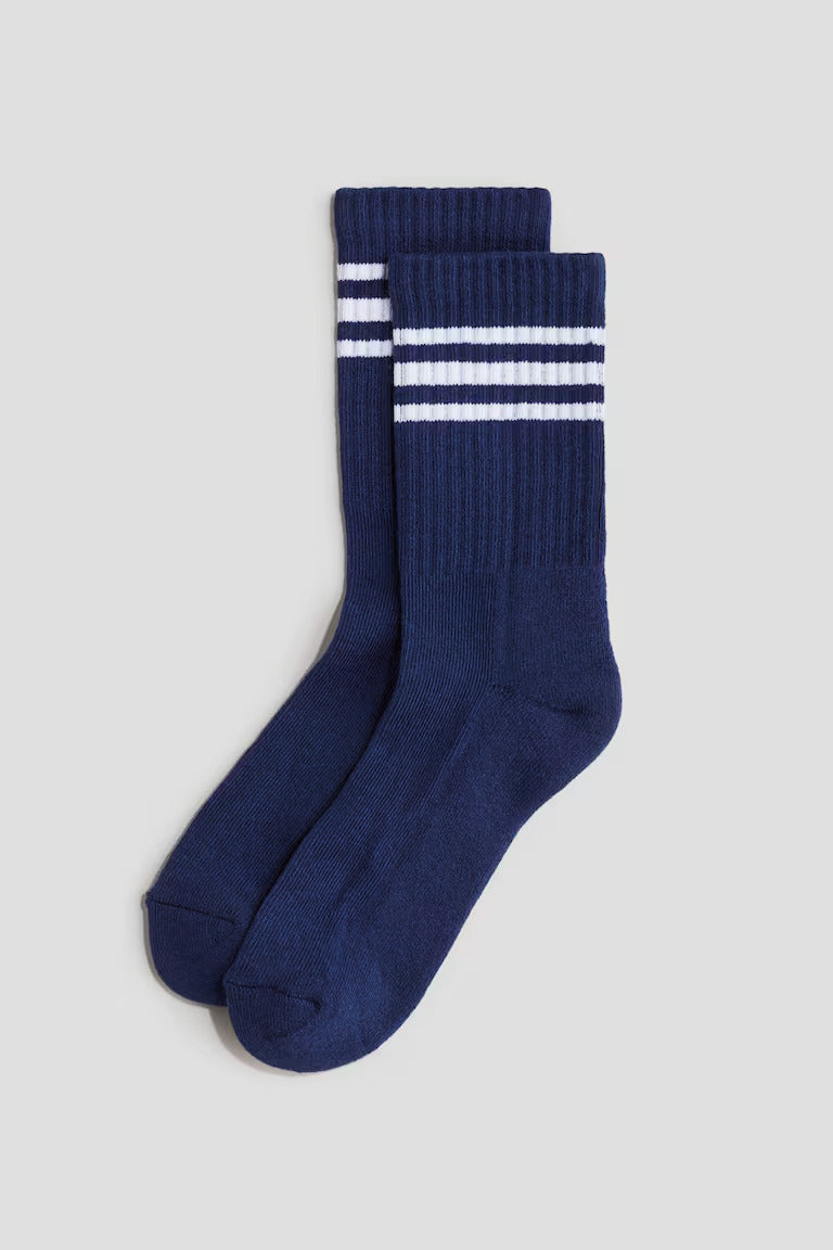 H&M 5-PACK RIBBED SOCKS