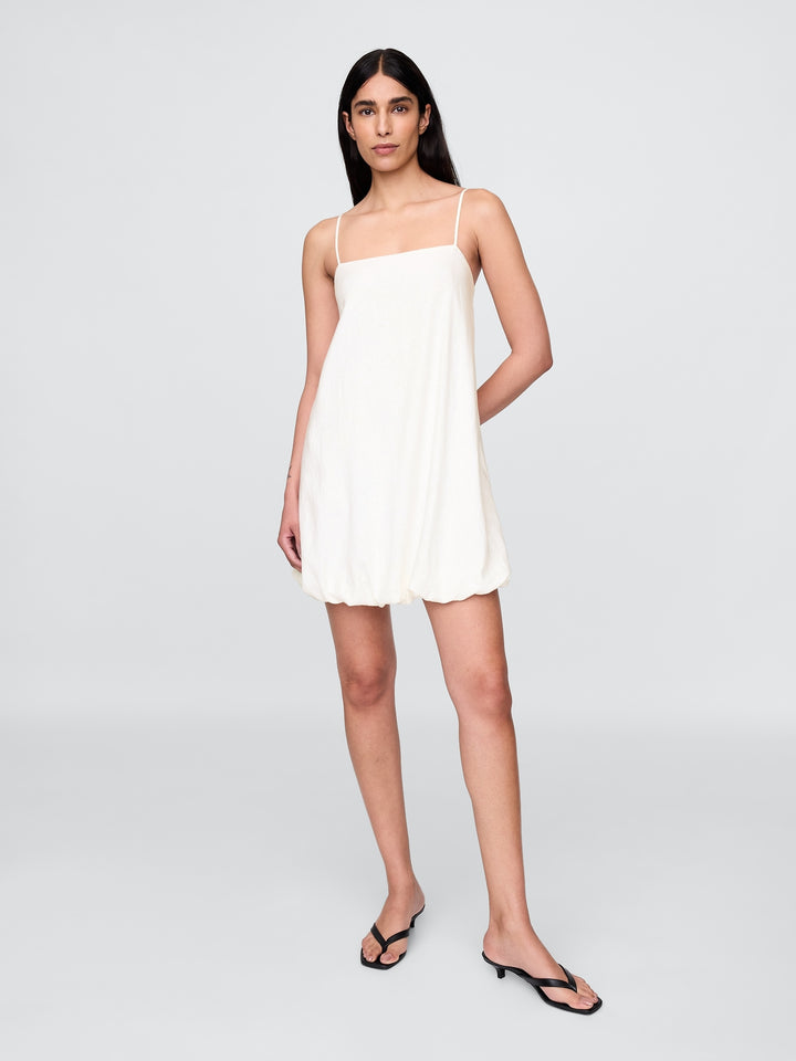Gap Linen-Blend Mini Bubble Dress