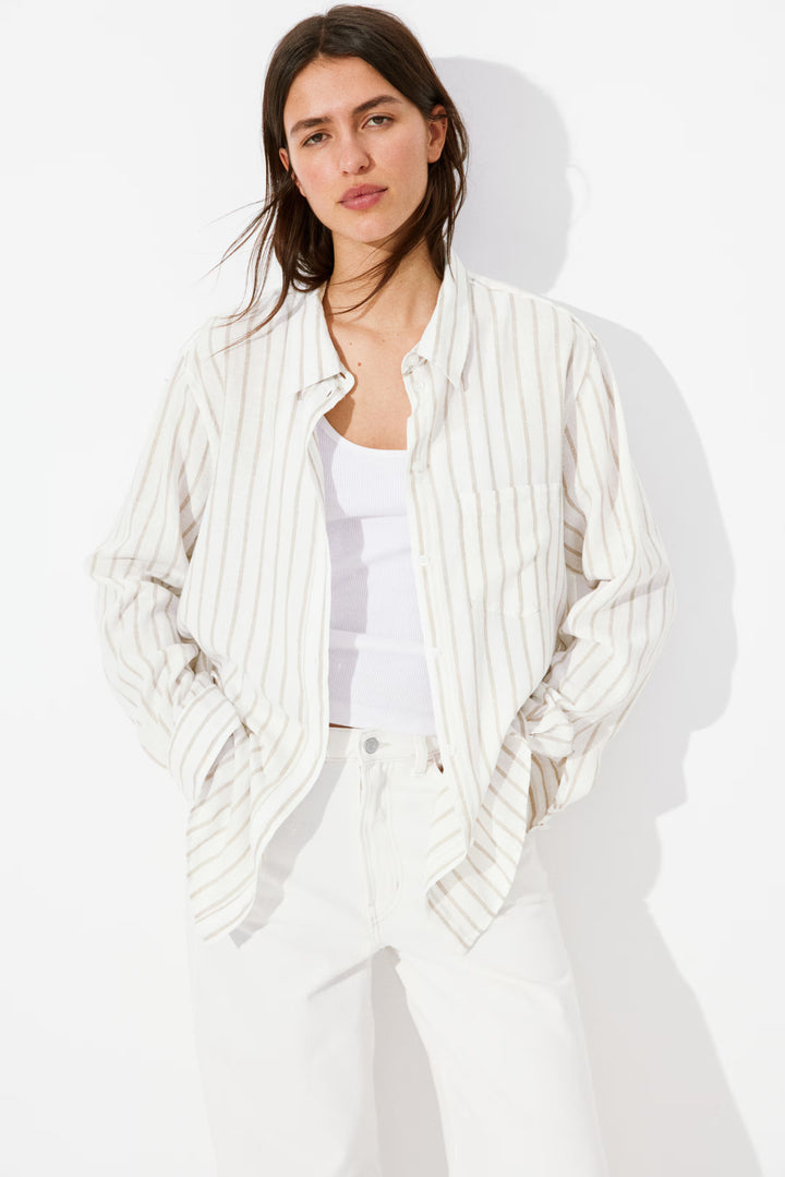 H&M Linen-blend Shirt