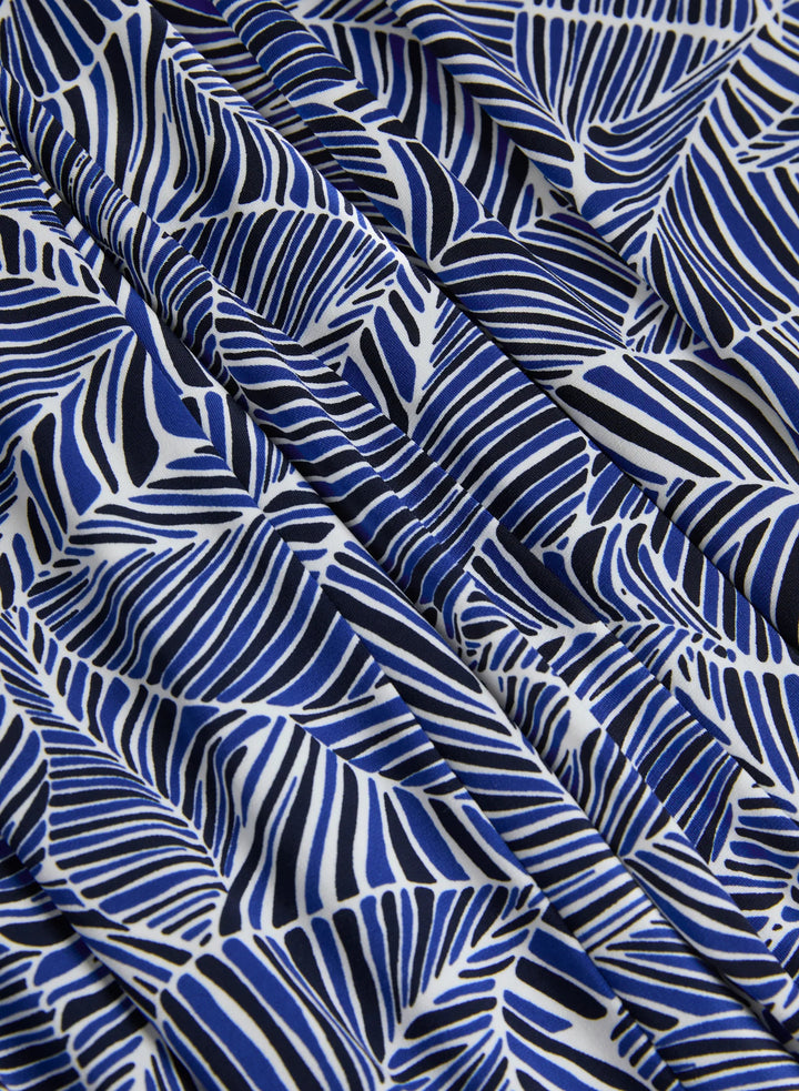 LAURA Leaf Print Pull-On Pants