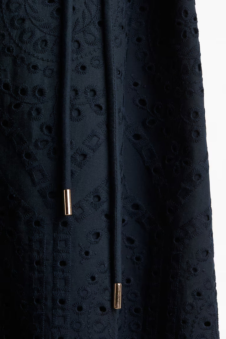 H&M Eyelet Embroidered Shirt Dress