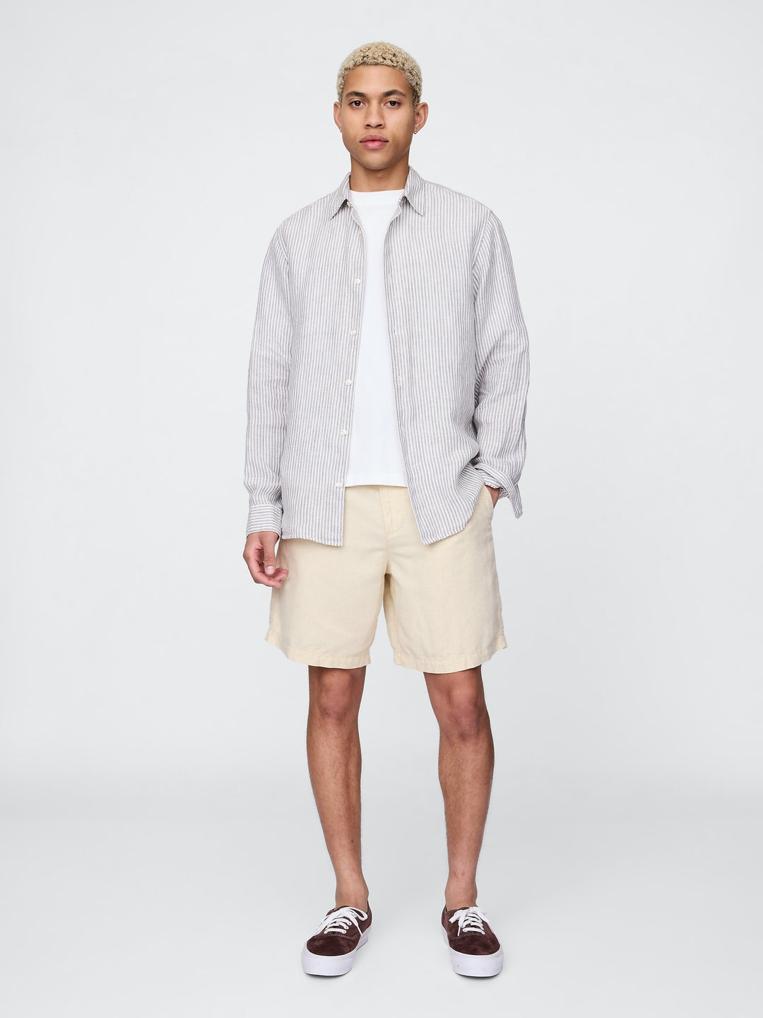 Gap 8" Linen-Cotton Shorts