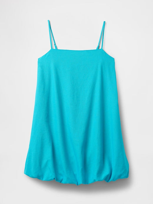 Gap Linen-Blend Mini Bubble Dress